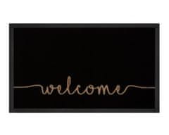 Hanse Home Protiskluzová rohožka Welcome 103796 Anthracite Creme - na ven i na doma 45x75