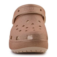 Crocs Klasické třpytivé dřeváky na platformě velikost 41