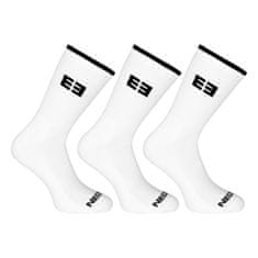 Nedeto 3PACK ponožky sportovní vysoké bílé (3NOB3) - velikost S