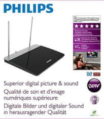 Televizní antena pokojová Philips SDV6227/12, černá