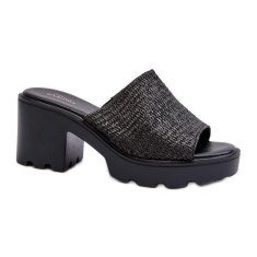 Sandály Žabky Model Titantha 24SD98-6989 Black - Krok ve stylu velikost 41