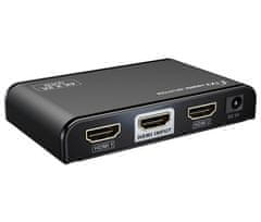 PremiumCord HDMI 2.0 splitter 1-2 porty, 4K x 2K/60Hz, FULL HD, 3D, černý