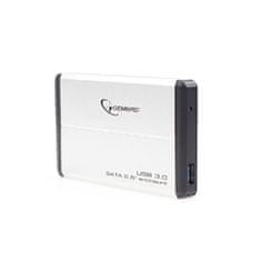 Gembird Externí box pro 2.5" zařízení, USB 3.0, SATA, stříbrný