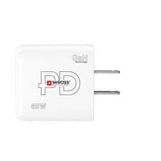 Skross  USB A+C nabíjecí adaptér Power charger 65W GaN US, Power Delivery, typ A