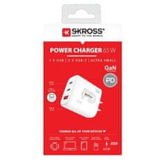 Skross  USB A+C nabíjecí adaptér Power charger 65W GaN US, Power Delivery, typ A