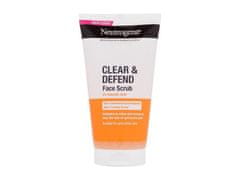 Neutrogena 150ml clear & defend face scrub, peeling