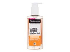 Neutrogena 200ml clear & defend daily face wash, čisticí gel