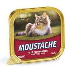 MOUSTACHE Cat Paté hovězí 100g pro dospělé kočky