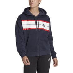 Adidas Mikina tmavomodrá 158 - 163 cm/S Essentials Pinstripe Block Fleece