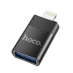 Hoco  UA17 Lightning/USB-A OTG Adaptér Black