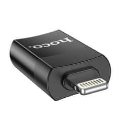 Hoco  UA17 Lightning/USB-A OTG Adaptér Black