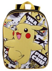 CurePink 3D batoh Pokémon: Šťastný Pikachu (objem 18 litrů|30 x 40 x 15 cm)