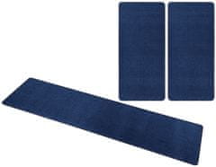 Hanse Home Kobercová sada Nasty 104447 Darkblue (Rozměry koberců 3 díly: 70x140 (2x), 70x240 (1x))