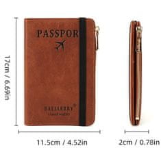 IZMAEL Travel WALLET Baellerry-Modrá KP36047