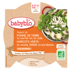 Babybio Menu brambory a fazolky s krůtími plátky 230 g