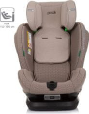 Chipolino Autosedačka Peak i-Size 40-150cm Isofix 360 Macadamia