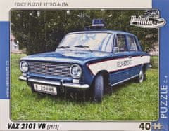 RETRO-AUTA© Puzzle č.04 VAZ 2101 VB (1973) 40 dílků