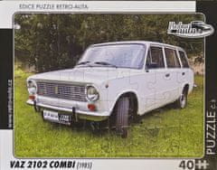 RETRO-AUTA© Puzzle č.05 VAZ 2102 COMBI (1985) 40 dílků