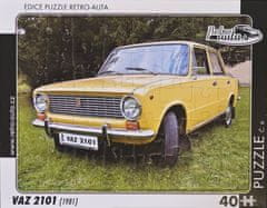 RETRO-AUTA© Puzzle č.06 VAZ 2101 (1981) 40 dílků