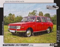 RETRO-AUTA© Puzzle č.43 Wartburg 353 Tourist (1976) 40 dílků