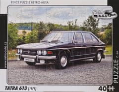 RETRO-AUTA© Puzzle č.66 Tatra 613 (1979) 40 dílků