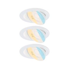 Paulmann PAULMANN LED vestavné svítidlo White Select Aumus 3ks sada kruhové 105mm 90° 3x5W 230V stmívatelné 2700 - 6500K bílá 92254