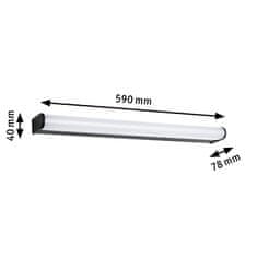 Paulmann PAULMANN Selection Bathroom LED nástěnné svítidlo Arneb IP44 3000K 230V 12,5W černá 71212