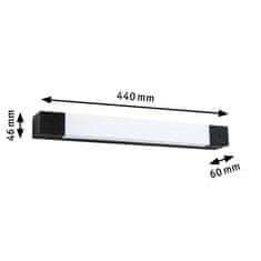 Paulmann PAULMANN Selection Bathroom LED svítidlo k zrcadlu Quasar IP44 3000K 230V 7,5W černá 71216