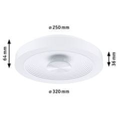 Paulmann PAULMANN LED stropní svítidlo Volea IP44 3000K / 230V 3,5 / 13W stmívatelné bílá/stříbrná 71177