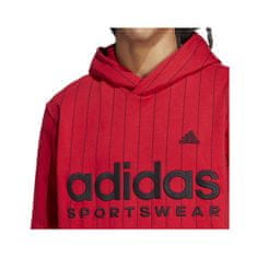 Adidas Mikina červená 164 - 169 cm/S Pinstripe Fleece