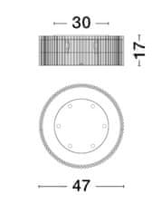 Nova Luce NOVA LUCE stropní svítidlo BAROK závěsné svítidlo matná černá a čiré sklo G9 9006058