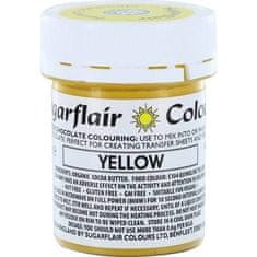 Sugarflair Colours Barva do čokolády na bázi kakaového másla Sugarflair Yellow (35 g) C303 dortis