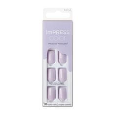 Samolepící nehty imPRESS Color Picture Purplect 30 ks