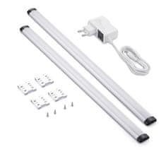 Solight  LED dotykové podlinkové a nábytkové svítidlo stmívatelné, 2x5W, 4100K,2x50cm