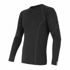 Sensor Triko Merino Active - pánské, dlouhý, černá - Velikost 3XL