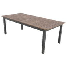 Doppler EXPERT WOOD Plus - rozkládací hliníkový stůl 220/280 x 100 x 75,5 cm