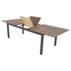 Doppler EXPERT WOOD Plus - rozkládací hliníkový stůl 150/210 x 90 x 75,5 cm