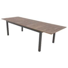 Doppler EXPERT WOOD Plus - rozkládací hliníkový stůl 150/210 x 90 x 75,5 cm