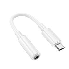 Borofone Adaptér BV22 Lemon USB-C - jack 3,5 mm bílý