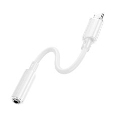 Borofone Adaptér BV22 Lemon USB-C - jack 3,5 mm bílý