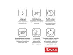 Ravak TE 033.00/150 Termostatická sprchová nástěnná baterie Termo 300