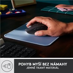 Logitech Podložka pod myš Mouse Pad Studio Series, 20 x 23 cm - modrá