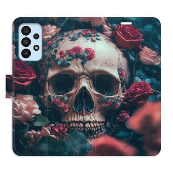 iSaprio Flipové pouzdro - Skull in Roses 02 pro Samsung Galaxy A33 5G