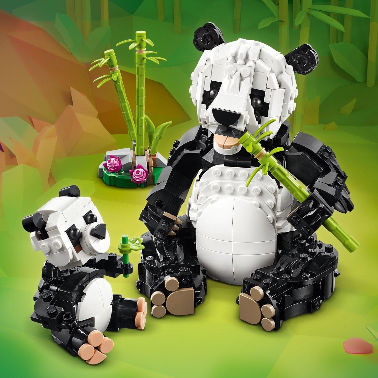 LEGO Creator 31165 Divoká zvířata: Pandí rodinka