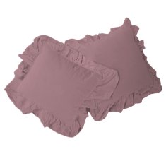 shumee Sada bavlněných povlaků na polštář PALE MAUVE/2x40x40 STONEWASHED