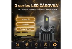 SEFIS D1S/R LED žárovky 90W pár bílá