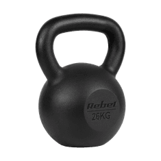 shumee Litinový kettlebell 26 kg, REBEL ACTIVE