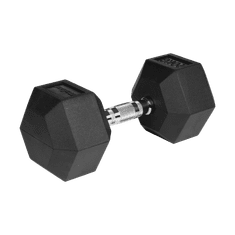 shumee Pogumovaná litinová činka HEX 20 kg REBEL ACTIVE