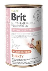 Brit VD Dog GF konz Mono Protein Hypoall. Turkey 400g