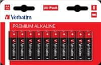 Verbatim AA Alkalická Baterie 20 Pack / LR6 49877